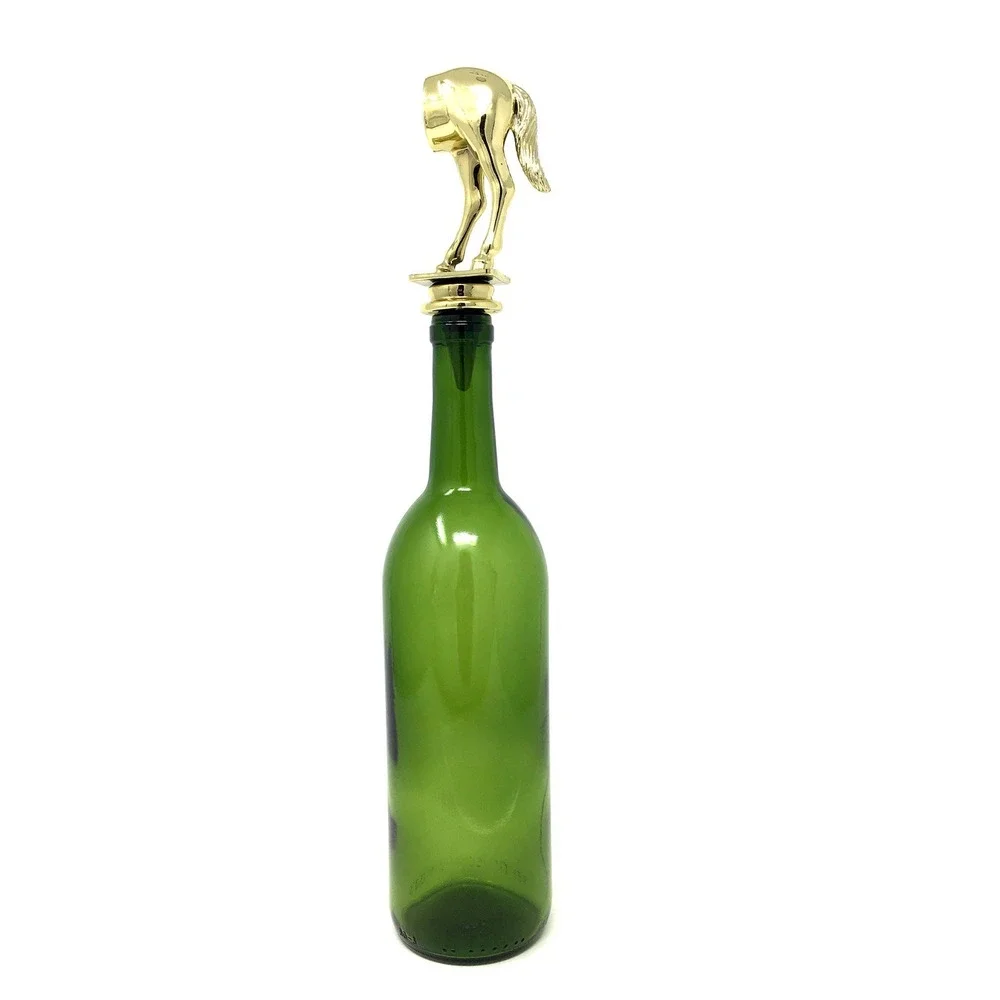 Handmade Bottle Stopper made from Repurposed Horse's Ass Trophy